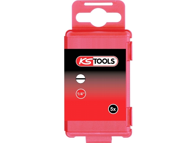 Ks Tools 918.3356, Nikkel, Din 3126, Iso 1173 - C 6,3, 75 Mm, 9 G, 25,4 / 4 Mm (1 / 4"), Sekskantet