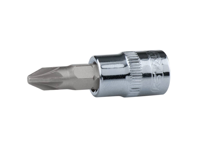 Ks Tools 918.1448, Sokkel, 1/4", 1 Hoved(Er), Krom-Vanadium-Stål, Din 3120, Iso 1174, 20 G