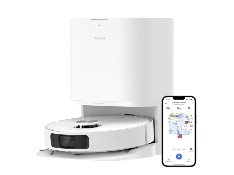 Dreame L10 Prime, Poseløs, Hvid, Rund, 0,45 L, 72 dB, Opladning