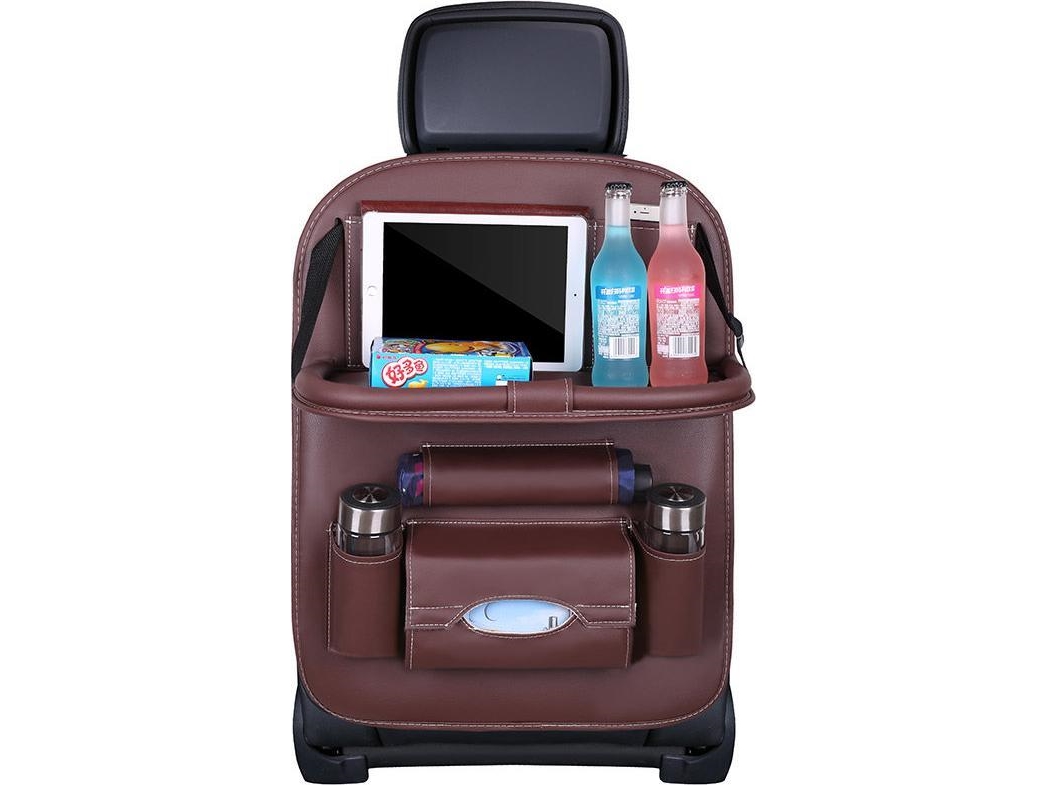 Hurtel bilsædeorganisator sædebeskytter sædeovertræk hylde mini sofabord til bilen