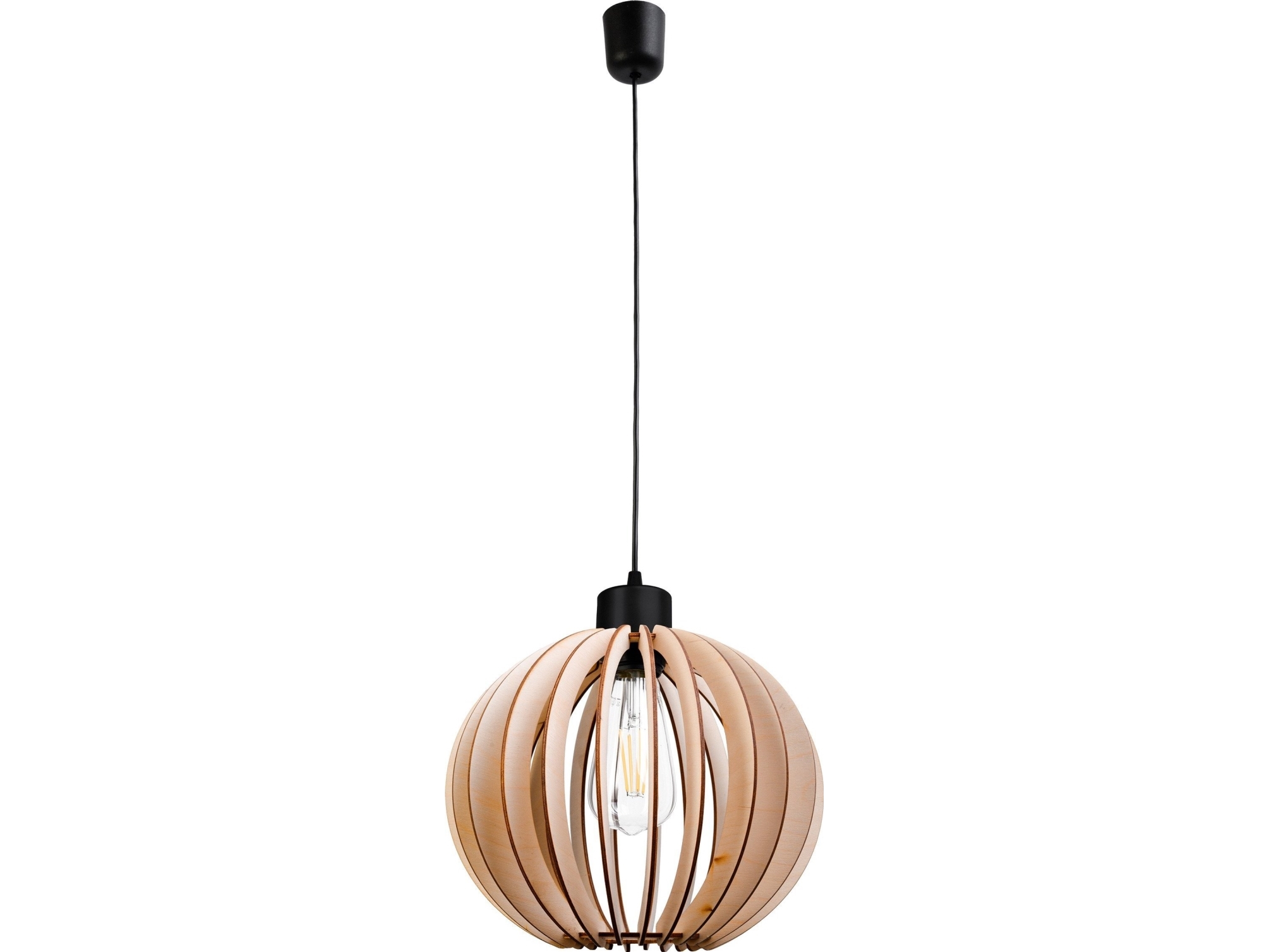 Orno Palla 270 Pendellampa Max. Effekt 1x60w E27 Svart Rund Skarm Tra
