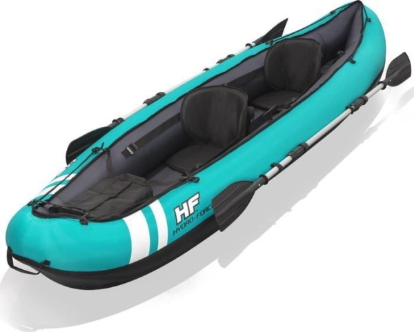Bestway 65052, Oppblåsbar kajakk, 2 person(er), 200 kg, Sort, Blå, PVC, 2 seter