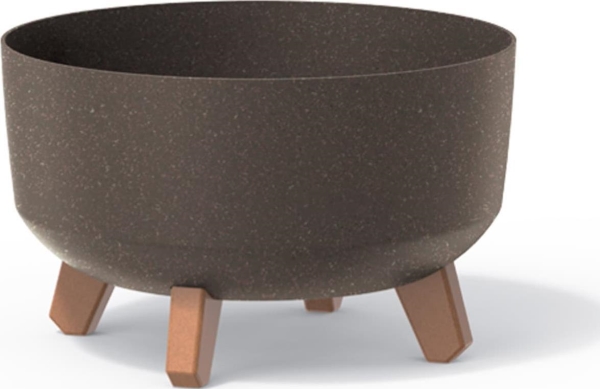 Prosperplast Gėlių vazonas Gracia Low Eco Wood DGRL300LW ekologiška kava