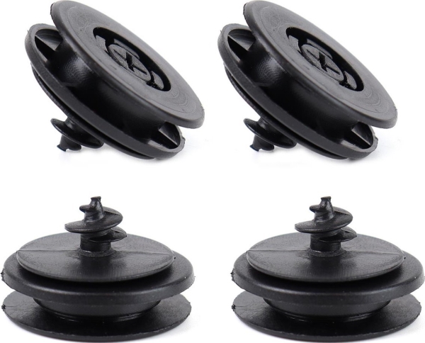 AMiO stopklodser til montering af bil-gulvmåtter 4 stk