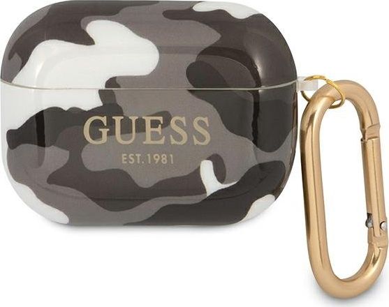 Guess Guapucamg Cover Til Airpods Pro - Sort/Sort Camo (Camo Collection)