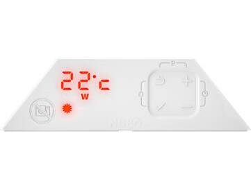 Nobø Ncu-2Te Eco Thermostat Mit Wochentimer (Nachtabsenkung) Und Adaptivem Start. Eigenständig Für Nobø Elradiator Front Nfk Und Ntl.