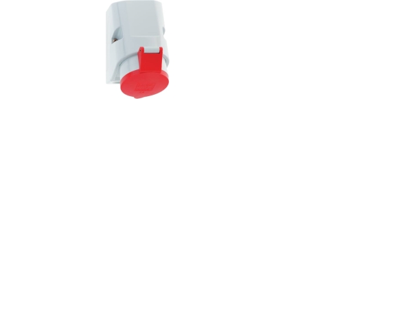 Bals Cee Vægstikdåse H6 400V 16A 5 Polet Rød Bxh: 83X126mm, Top M25 Bund 2X M25, Quick Connect Ip44, Polyamid