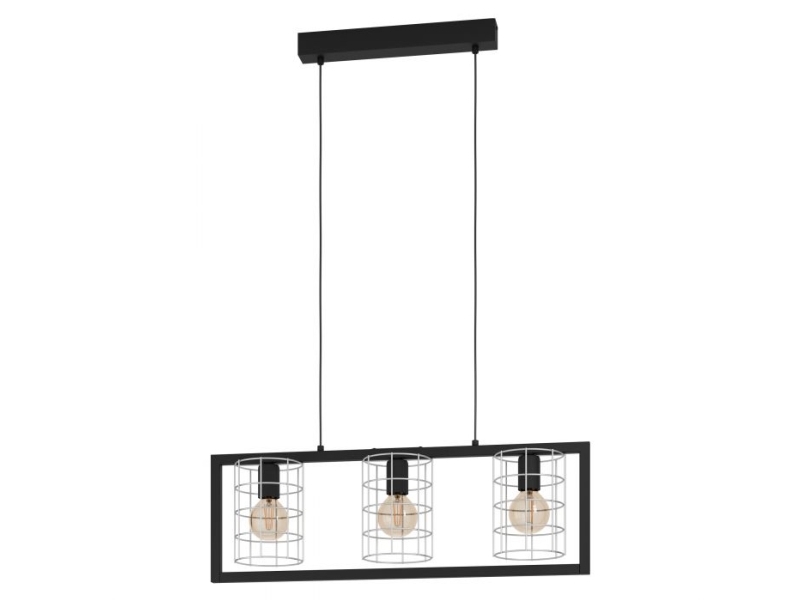 EGLO JUBILY LANGBORD E27 L770 SORT/HVID
