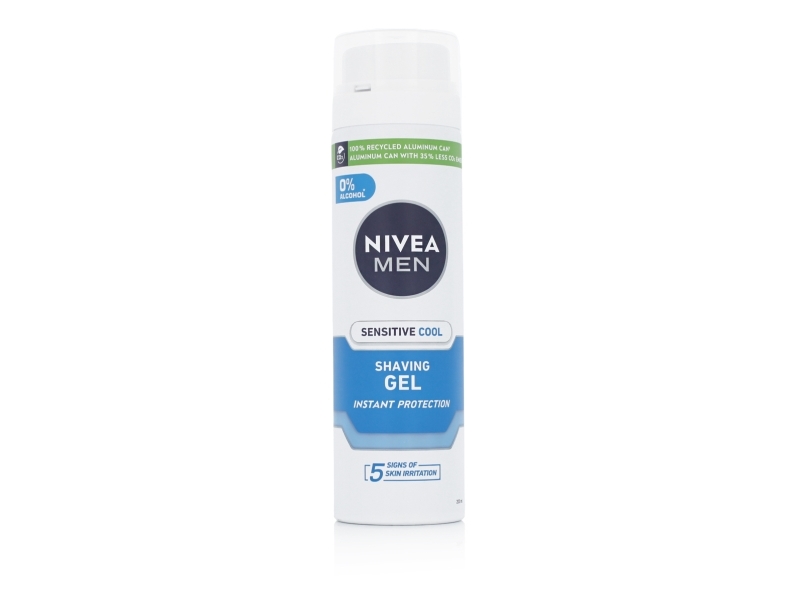 Nivea Men Sensitive Cool Shaving Gel 200 ml | Hårvård - Rakning och skäggvård - Rakskum och gel för rakning | GameStuff
