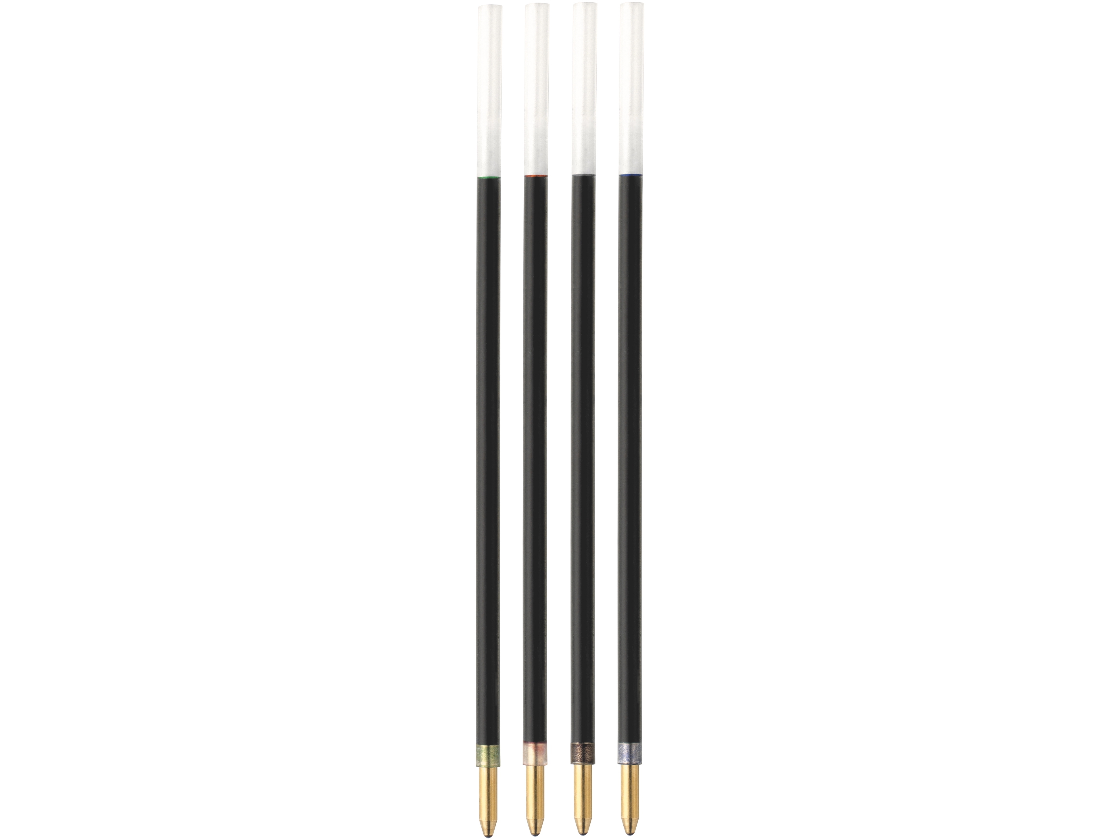 Refill til kuglepen BIC, til BIC 4-farver eller skrankepen, sort, pakke a 2 stk.