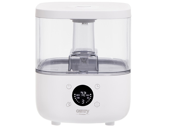 Camry Luftbefeuchter Cr 7973W 23 W – Wassertank 5 L – Für Bis Zu 35 M² – Ultraschall 100–260 Ml/H – Weiß