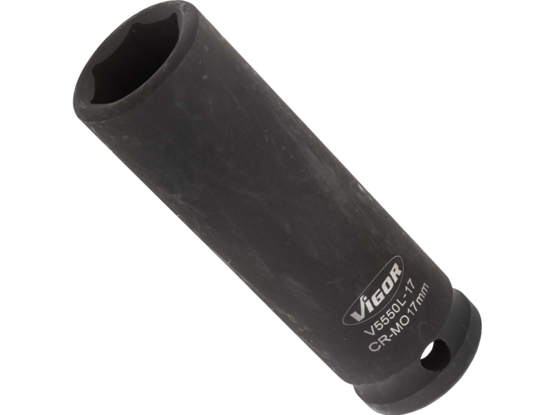 Vigor V5550l-17, Sokkel, 1/2", Metric, 1 Hoved(Er), 17 Mm, Mat