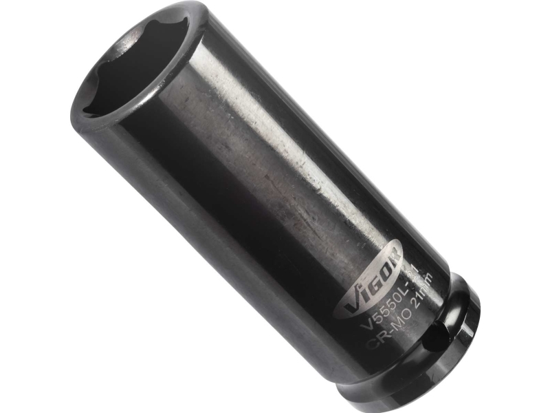 Vigor V5550l-21, Sokkel, 1/2", Metric, 1 Hoved(Er), 21 Mm, Glans