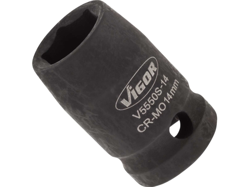 Vigor V5550s-14, Sokkel, 1/2", Metric, 1 Hoved(Er), 14 Mm, Mat