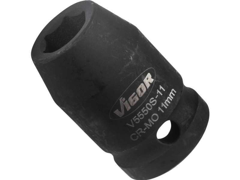 Vigor V5550s-11, Sokkel, 1/2", Metric, 1 Hoved(Er), 11 Mm, Mat