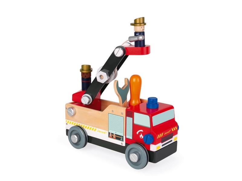 JANOD Brico''kids Fire Engine, Træ, Frankrig, 145 mm, 300 mm, 300 mm, Kasse