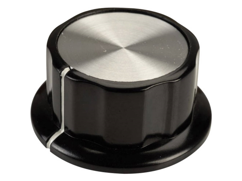 SCI RN-99A(6.4mm) RN-99A(6.4mm) Drejeknap Sort, Hvid (Ø x H) 45 mm x 20.3 mm 1 stk