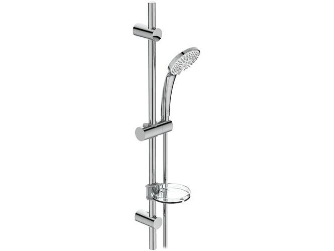 IDEAL STANDARD Børma Idealrain M3 suihkusetti, jossa on 720 mm suihkutanko, Ø100 mm käsisuihku, jossa on 3 suihkutoimintoa ja 1,75 metrin suihkuletku