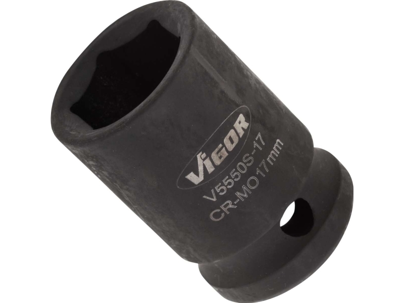 Vigor V5550s-17, Sokkel, 1/2", Metric, 1 Hoved(Er), 17 Mm, Mat