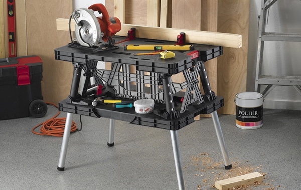 Keter 237005 Foldbar Arbejdsbænk 55 X 85 Cm