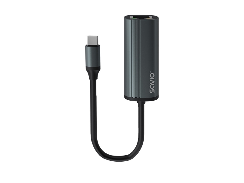 Savio Ak-56 Adapter Usb-C 3.1 Gen 1 Do Rj-45 Gigabit Ethernet, Usb Typ-C, Rj-45, 1000 Mbit/S