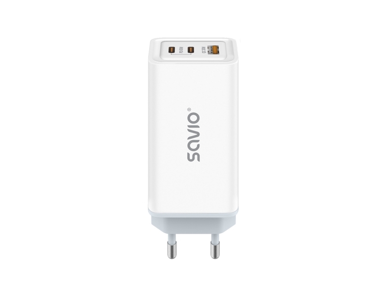 Savio La-07 Adowarka Sieciowa Gan 65W Biaa, Außenbereich, Wechselstrom, Weiß