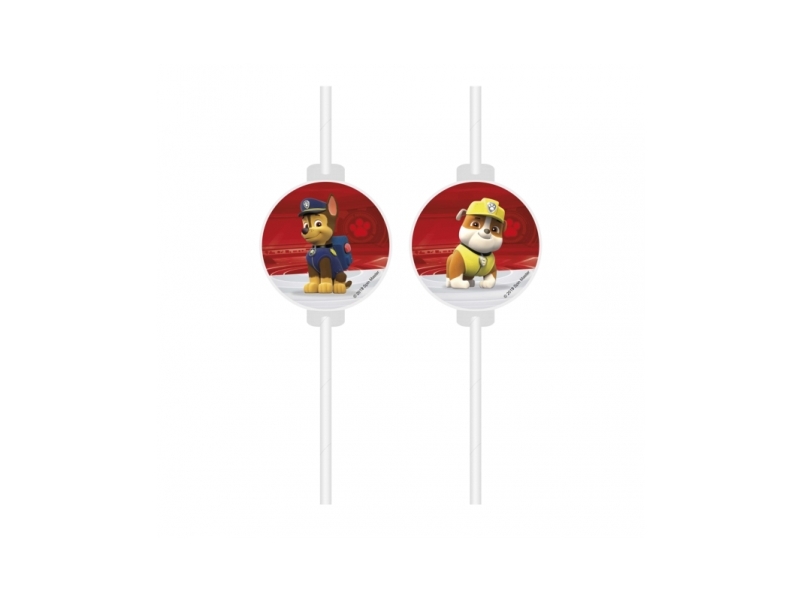 Paw Patrol Papierstrohhalme