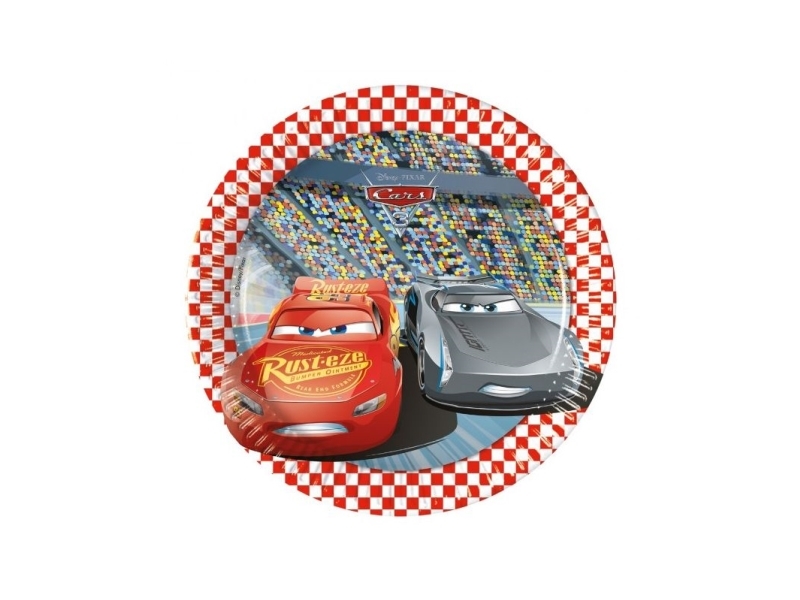 Cars 3 Pappteller, 19,5 Cm