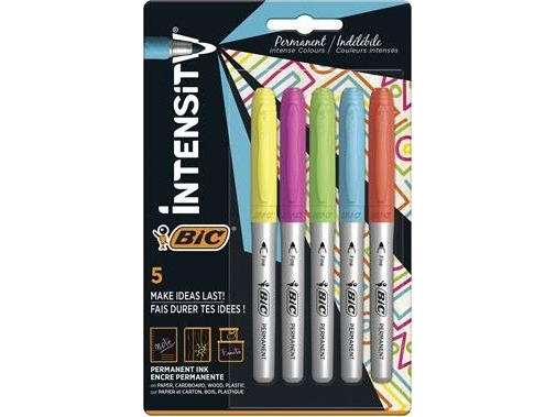 Bic 968410, 5 Stück(E), Blau, Grün, Orange, Pink, Gelb, Konische Spitze, 1,8 Mm, Medium, Sichtverpackung