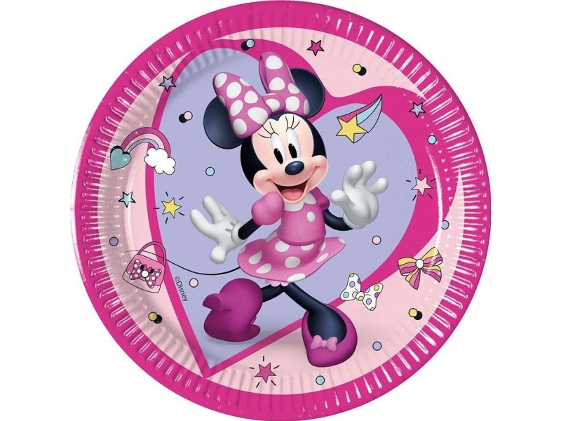 Godan Minnie Pappteller 20 Cm 8 Stück Godan