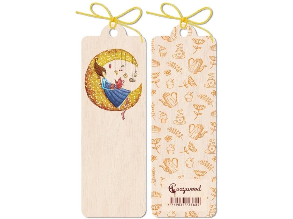 Cozywood Lesezeichen Mond Aus Holz