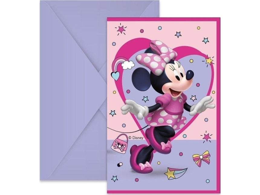 Godan Minnie Mouse Einladungen Junior 6Pcs