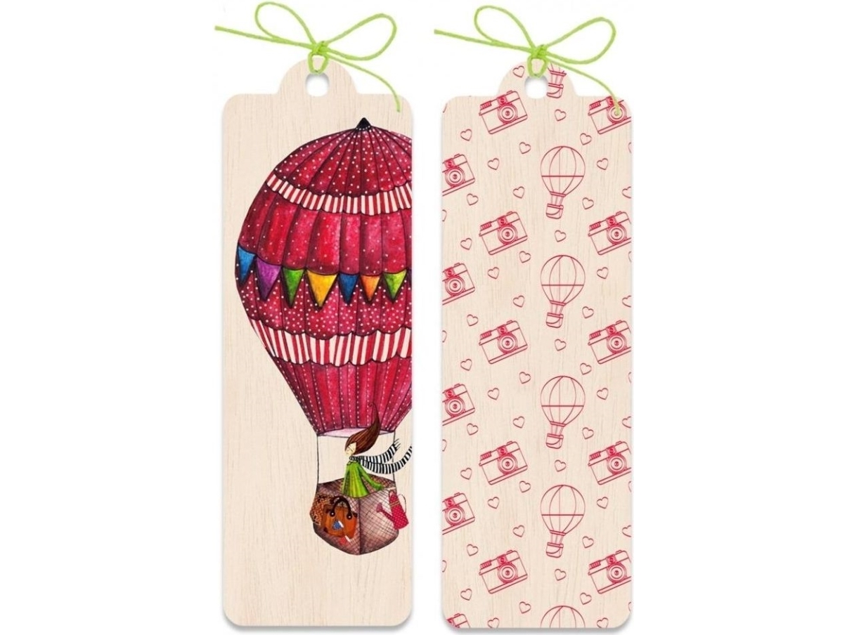 Cozywood Lesezeichen Ballon Aus Holz