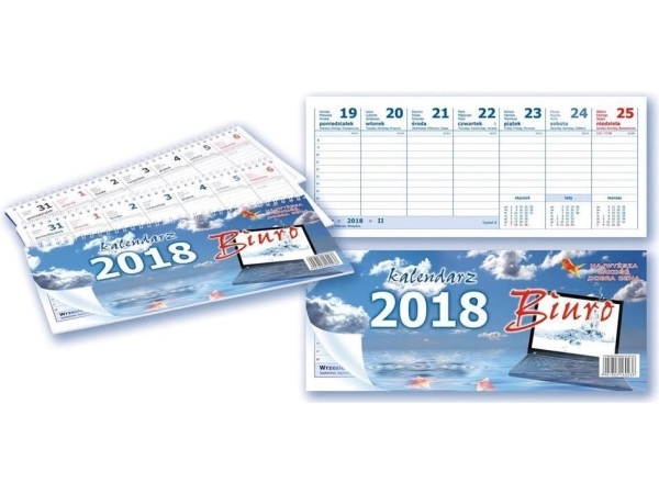 Aniew Calendar 2018 Desk Double-Sided Horizontal (250797)