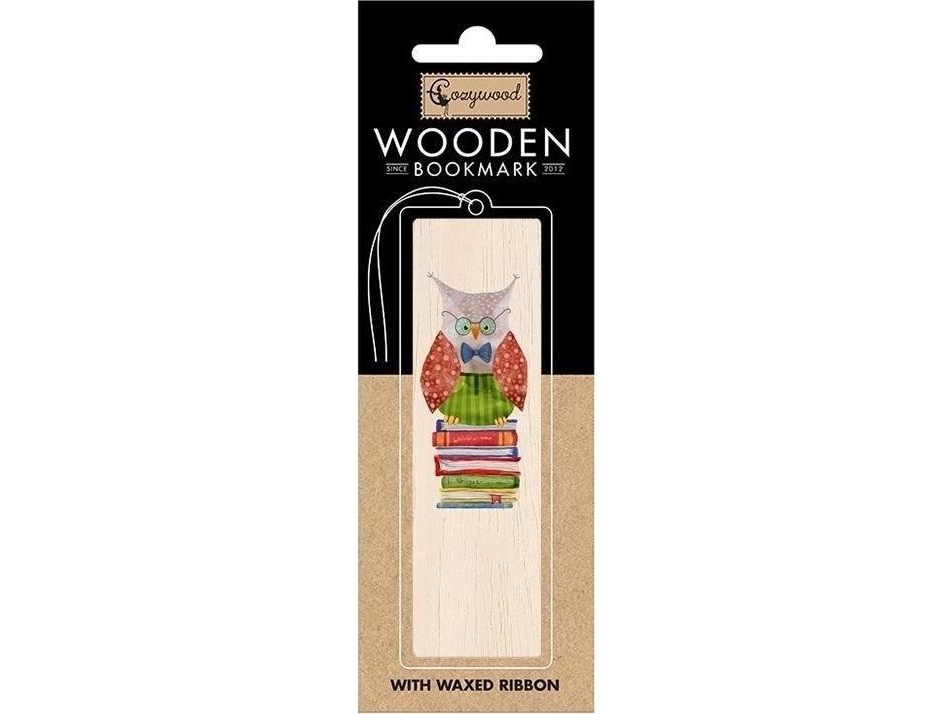 Cozywood Holz Lesezeichen Eule