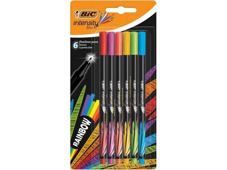 Bic Rainbow 6, 6 Farver, Flerfarvet, 6 Stk, Blister