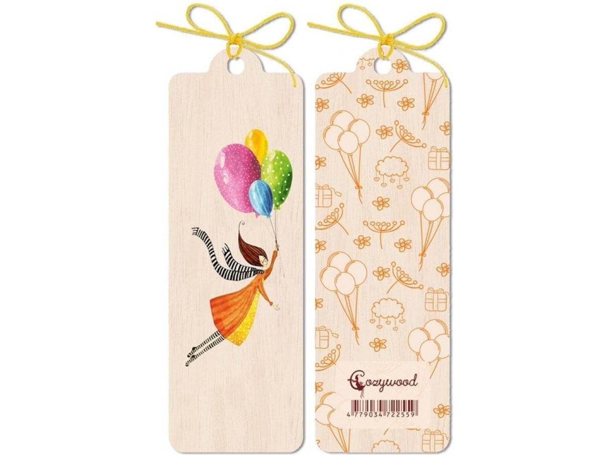 Cozywood Holz Lesezeichen Ballons