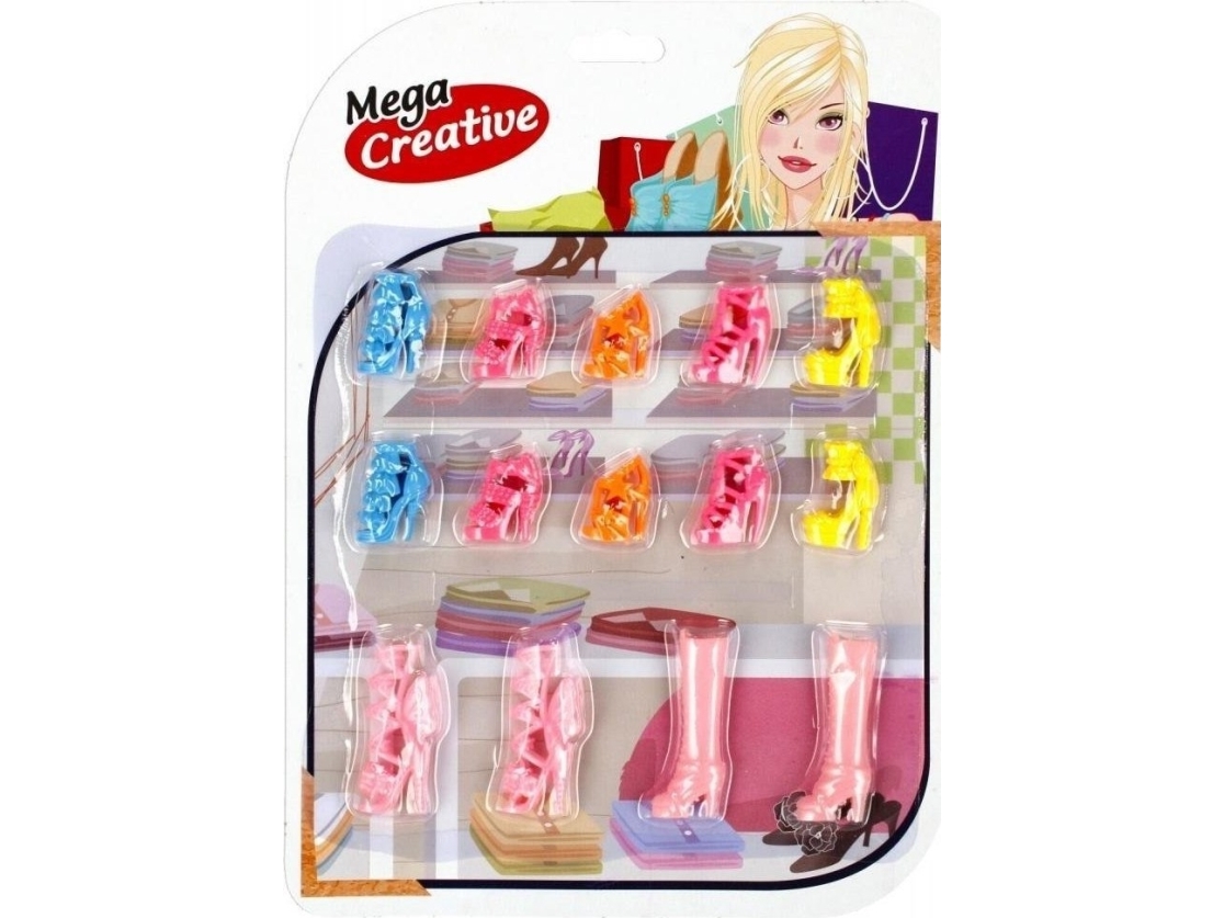 Mega Creative dukketilbehør sko 19X26 MC NELL12/240/480