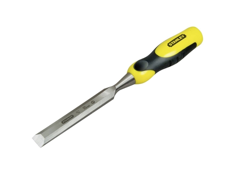 Stanley 0-16-874, Trimmemejsel, Kulstofstål, Sort, Gul, Ergonomisk, 14 Mm, 131 Mm