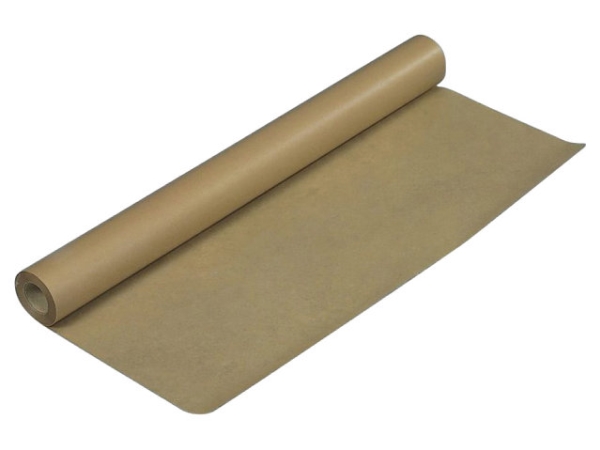 Paraffiniertes Kraftpapier 40+14G Braun 1X100m