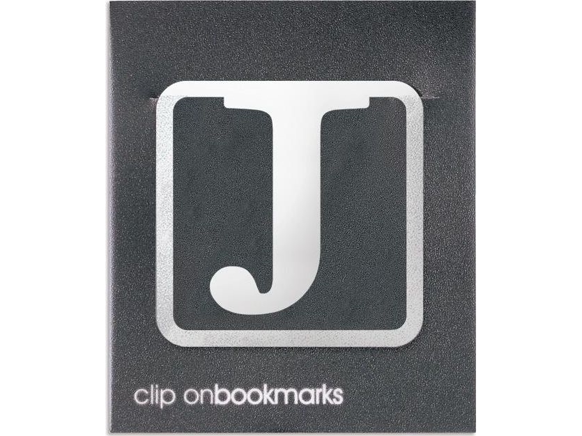 If Metall-Lesezeichen - Buchstabe J Clip-On