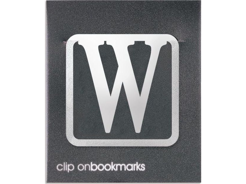 If Metall-Lesezeichen - Buchstabe W Clip-On