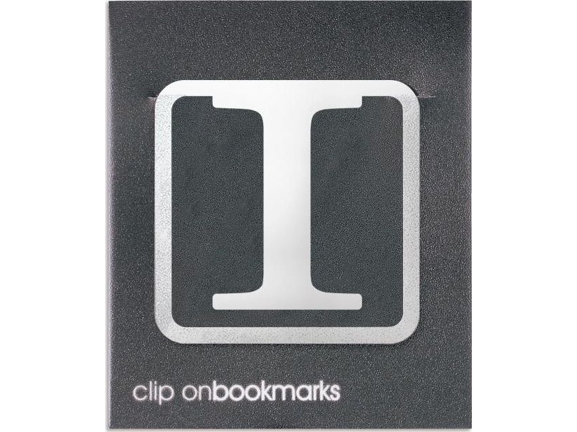 Metal bogmærke – bogstav I, clip-on