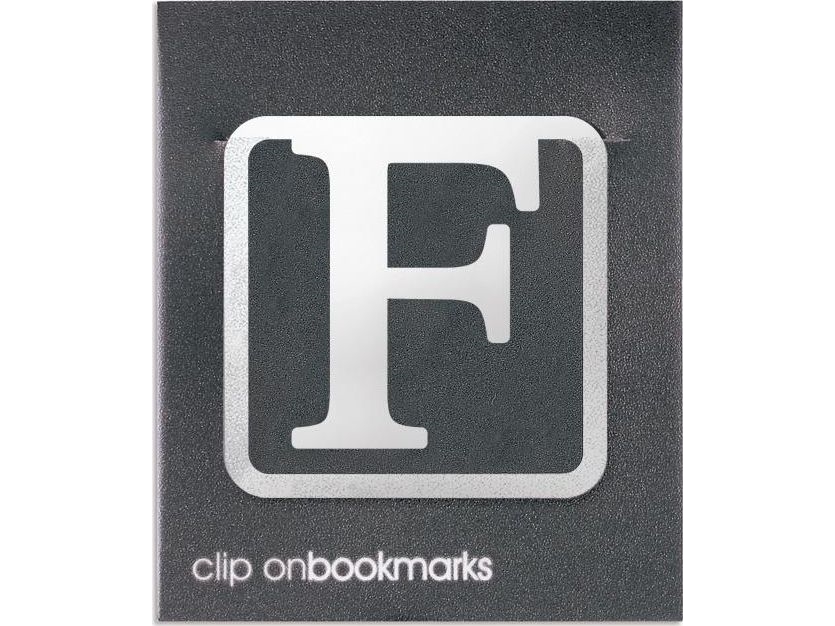 If Metall-Lesezeichen - Buchstabe F Clip-On