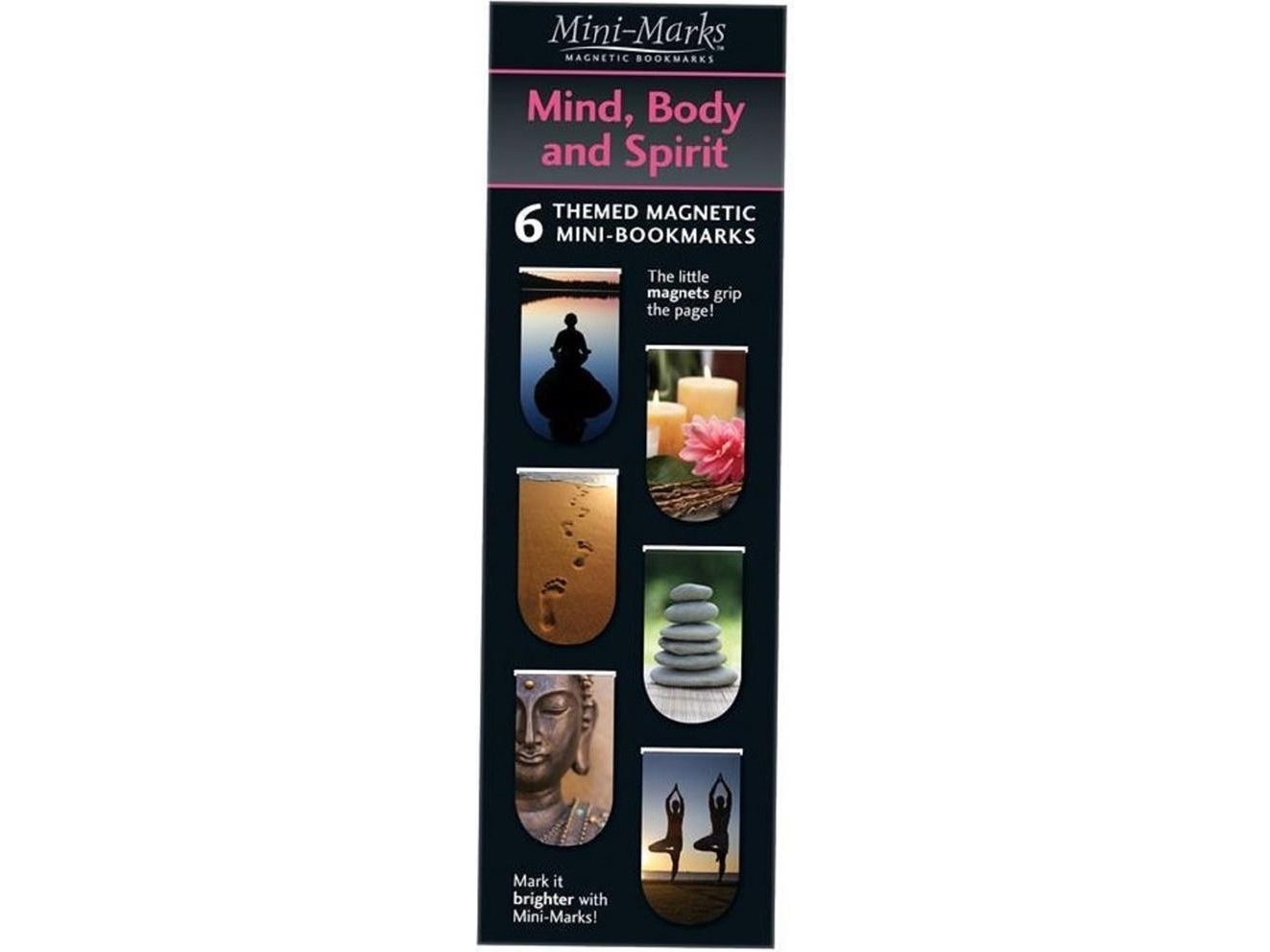 IF magnetiske bogmærker Mind Body and Spirit 6 stk