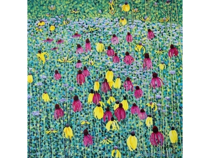 Susan Entwistle Karte Mit Umschlag Prärie Blumen