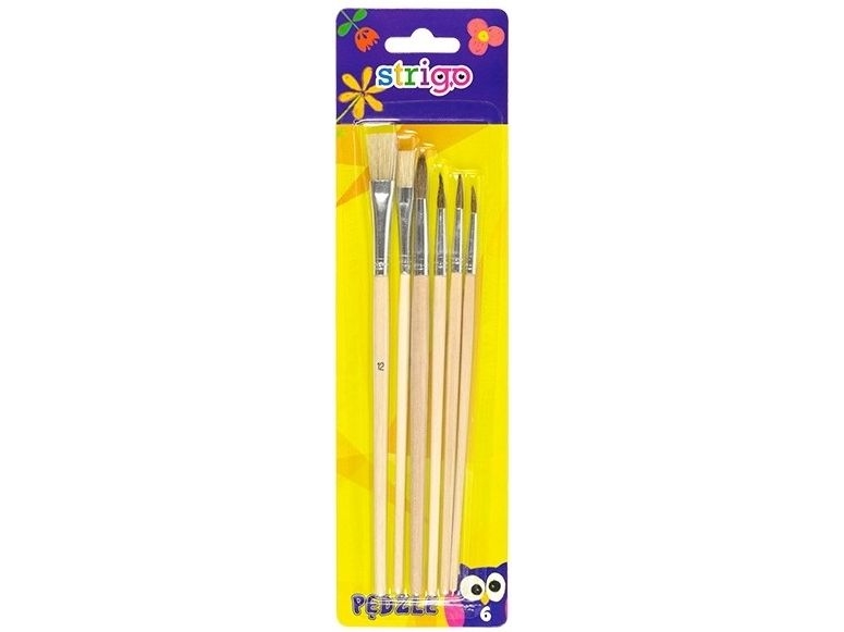 Pukka Pad Hölzerne Bürsten 6 Stück Blister Ssc031