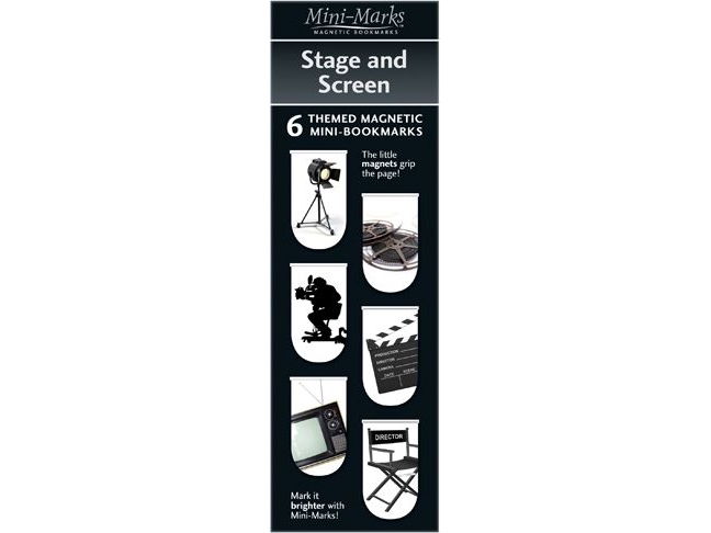 Stage and Screen magnetiske bogmærker 6 stk
