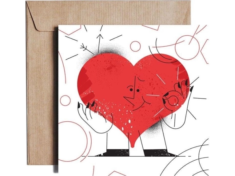 Heart Monster / Heart Monster Jst07 Flower Card