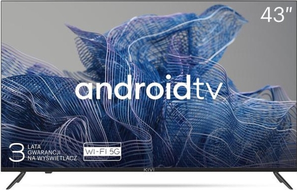 Tv Kivi 43U740nb, 43&Amp#039 Uhd, Google Android Tv, Schwarz, 3840X2160, 60 Hz, , 2X10w, 53 Kwh/1000H , Bt5, Hdmi Anschlüsse 4